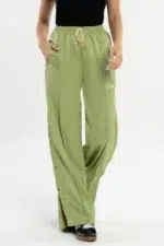 Calça Dália Pistache Acetinado