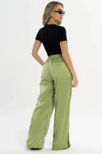 Calça Dália Pistache Acetinado - Imagem 6