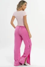 Calça Dália Rosa Acetinado - Imagem 6