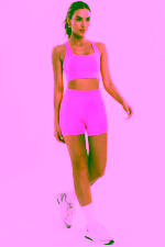 Shorts Peônia Rosa Sorvete - Imagem 4