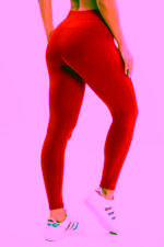 Legging Peônia Vermelho Lichia - Imagem 2