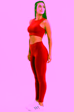 Legging Peônia Vermelho Lichia - Imagem 6