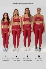 Legging Perpétua 4" Red Dark - Imagem 4