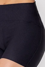Shorts Lotus Preto Canelado - Imagem 3