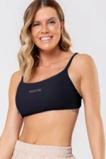 Top Dália Preto Canelado