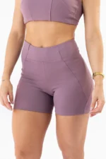 Shorts Hibisco Rosa Satin