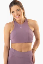 Top Hibísco Rosa Satin