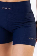 Shorts Perpétua Azul Marinho Canelado - Imagem 3