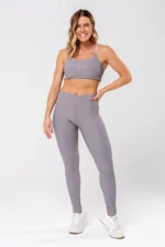 Legging Lótus Cinza Canelado - Imagem 5