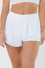 Shorts Flor Branco