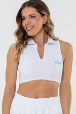 Top Polo Lótus Branco