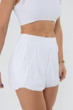 Shorts Flor Branco - Imagem 7