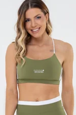 Top Violeta Verde / Branco