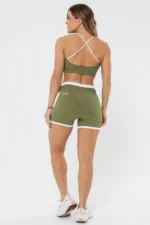 Shorts Dália Verde / Branco - Imagem 6