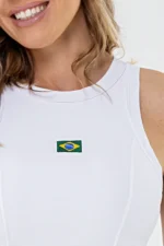 Regata Jasmim Branco Brasil - Imagem 3