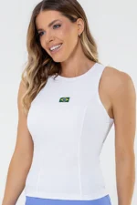 Regata Jasmim Branco Brasil - Imagem 4