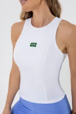 Regata Jasmim Branco Brasil - Imagem 6