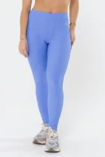Legging Peônia Azul Cerúleo Canelado