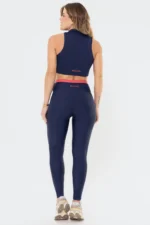 Legging Amarilis Azul Marinho / Vermelho Goiaba - Imagem 5