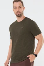 Camiseta Casual Tech Verde Militar - Imagem 4
