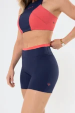 Shorts Amarilis Azul Marinho / Vermelho Goiaba - Imagem 4