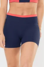 Shorts Amarilis Azul Marinho / Vermelho Goiaba