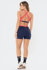 Shorts Amarilis Azul Marinho / Vermelho Goiaba - Imagem 7