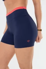 Shorts Amarilis Azul Marinho / Vermelho Goiaba - Imagem 3