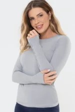 Blusa Tulipa Cinza - Imagem 3