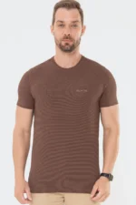 Camiseta Casual Tech Marrom