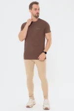 Camiseta Casual Tech Marrom - Imagem 6