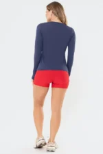 Blusa Tulipa Marinho - Imagem 6