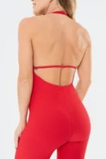 Macacão Lírio Vermelho Scarlet Canelado - Imagem 5