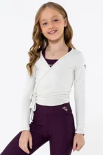 Blusa Orquídea Infantil Cream