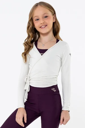 Blusa Orquídea Infantil Cream