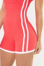 Macaquinho Flor Vermelho Goiaba / Branco - Imagem 7