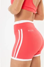Shorts Dália Vermelho Goiaba / Branco - Imagem 4