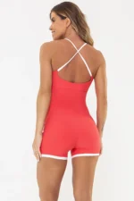 Macaquinho Flor Vermelho Goiaba / Branco - Imagem 2