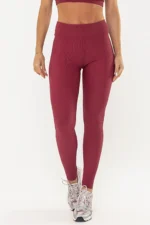 Legging Perpétua Cranberry Canelado