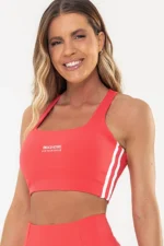 Top Lótus Vermelho Goiaba / Branco