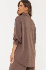 Camisa Violeta Marrom - Imagem 5