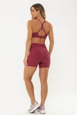 Shorts Peônia Cranberry Canelado - Imagem 7