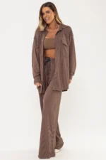 Camisa Violeta Marrom - Imagem 8