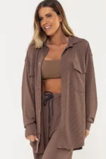 Camisa Violeta Marrom - Imagem 7