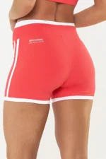 Shorts Dália Vermelho Goiaba / Branco - Imagem 2