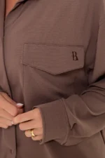 Camisa Violeta Marrom - Imagem 4