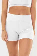 Shorts Lótus 2.0 Branco Canelado