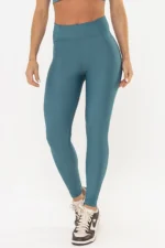 Legging Hibisco Verde Pavão