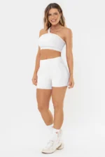 Shorts Lótus 2.0 Branco Canelado - Imagem 5