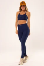 Legging Peônia Azul Marinho Canelado - Imagem 5